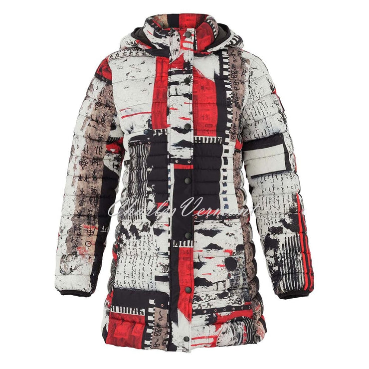 Dolcezza 'Bookworm' Longline Hooded Coat - Style 75841
