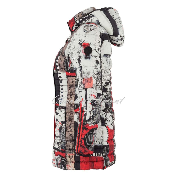 Dolcezza 'Bookworm' Longline Hooded Coat - Style 75841