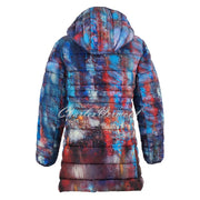 Dolcezza 'The Blue City' Longline Hooded Coat - Style 75843