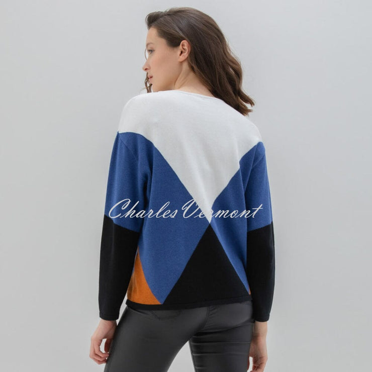 Marble Diamond Patterned Sweater - Style 7605-225