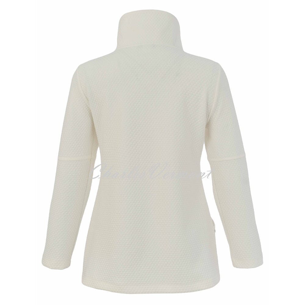 Dolcezza 'Cozy Glam' Zip Jacket With Rhinestone Detailing- Style