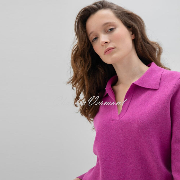 Marble Sweater - Style 7627-222 (Magenta)
