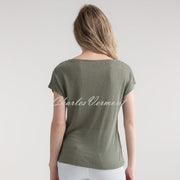 Marble Asymmetric Top - Style 7845-123 (Khaki)