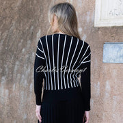 Marble Textured Striped Sweater - Style 8016-101