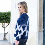 Marble Reversible Cardigan - Style 8027-103 (Navy)