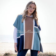 Marble Cape With Detachable Snood - Style 8112-223 (Seafoam / Multi)