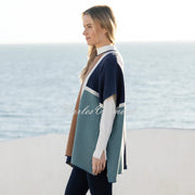 Marble Cape With Detachable Snood - Style 8112-223 (Seafoam / Multi)