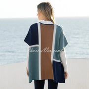 Marble Cape With Detachable Snood - Style 8112-223 (Seafoam / Multi)