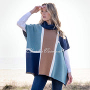 Marble Cape With Detachable Snood - Style 8112-223 (Seafoam / Multi)