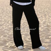 Marble Ponte Wide Leg Trouser - Style 8153-101 (Black)