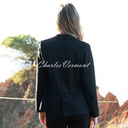 Marble Ponte Blazer Jacket - Style 8154-101 (Black)