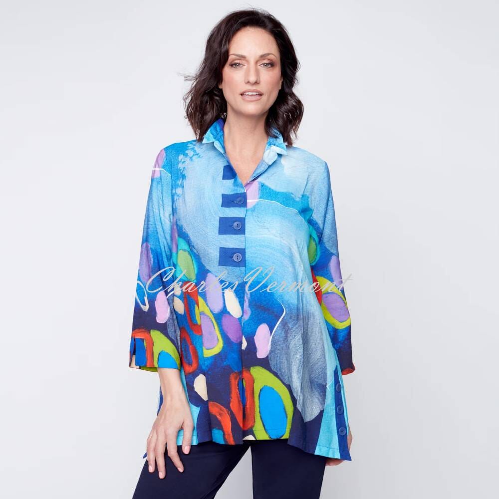 Claire Desjardins 'So Much Garden' Sleeveless Tunic Blouse