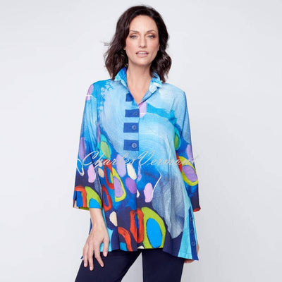 Claire Desjardins Button Front Blouse - Style 91283