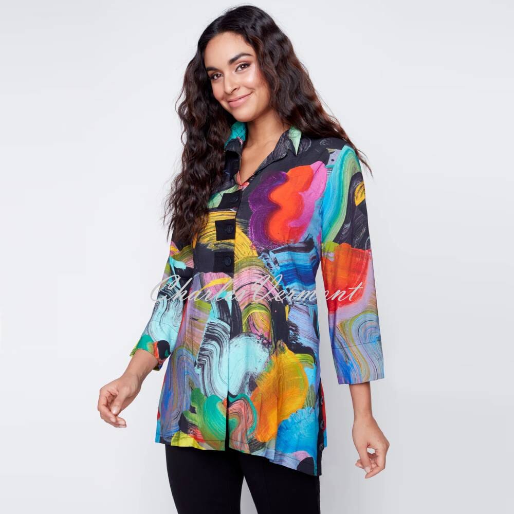 Claire Desjardins 'So Much Garden' Sleeveless Tunic Blouse