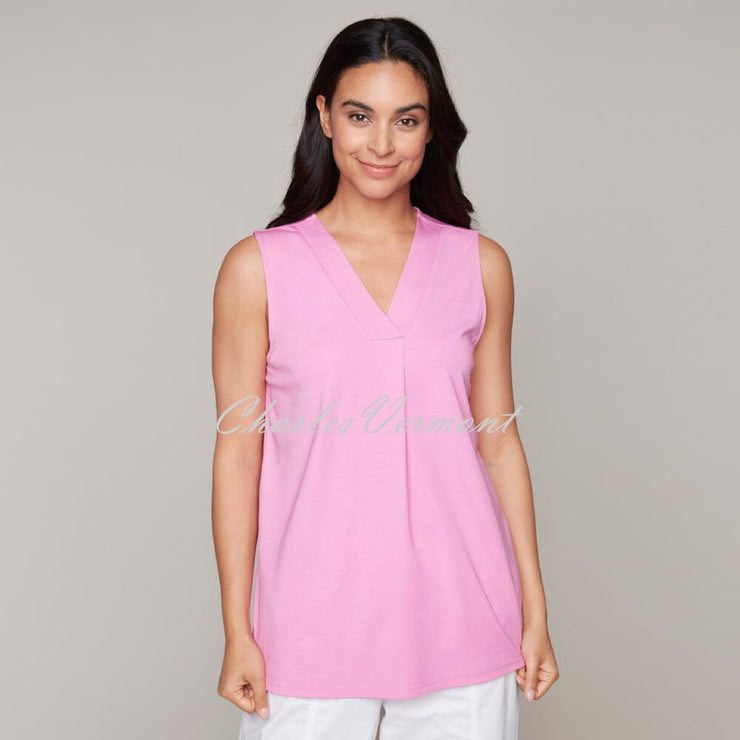 
Claire Desjardins V-Neck Sleeveless Top - Style 92037 (Light Pink)
