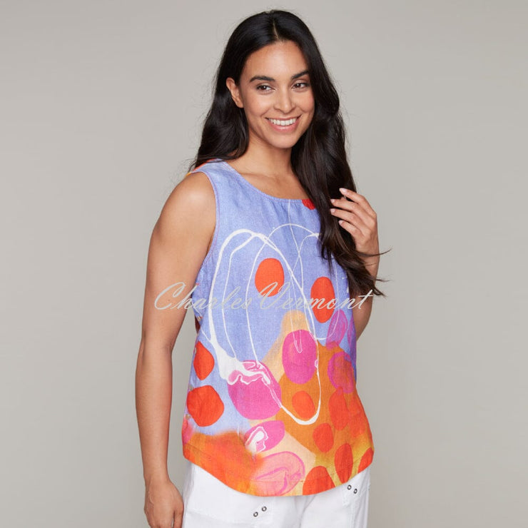 Claire Desjardins 'Flow Release In Motin' Sleeveless Top With Side Button Detail - Style 92068