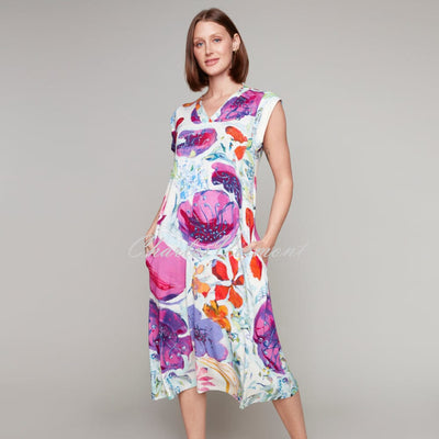 Claire Desjardins 'A Smattering Of Spring' V-Neck Dress - Style 92078