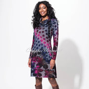 Alison Sheri Drawstring Cowl Neck Dress - Style A42148