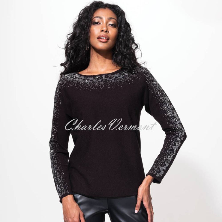 Alison Sheri Diamante Sweater Top - Style A42315