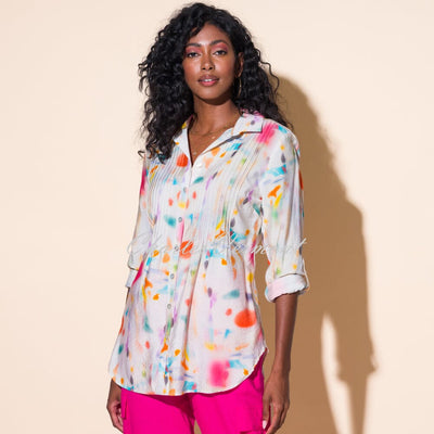 Alison Sheri Multi-Coloured Print Blouse - Style A43052