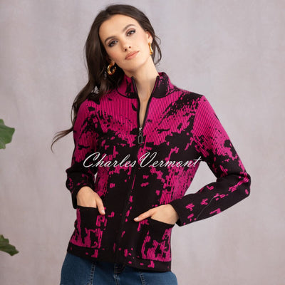 Alison Sheri Knit Zip Jacket - Style A46118