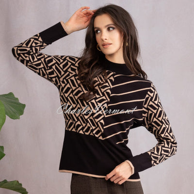 Alison Sheri Geometric Sweater - Style A46212