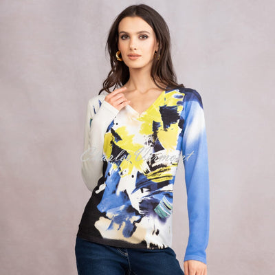Alison Sheri V-Neck Sweater Top - Style A46272