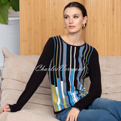 Alison Sheri Textured Striped Sweater - Style A46275