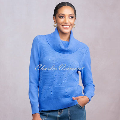 Alison Sheri Heart Embossed Sweater - Style A46325