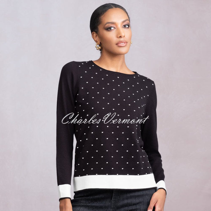 Alison Sheri Polka Dot Sweater - Style A46352