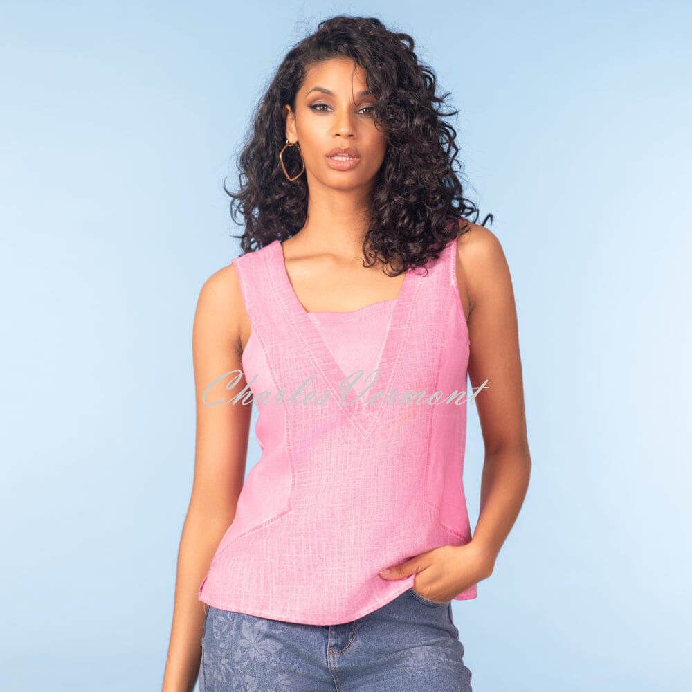 Alison Sheri Sleeveless Top - Style A47178 (Pink) | Charles