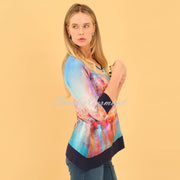 Dolcezza 'The Blue City' Asymmetric Top - Style 75712