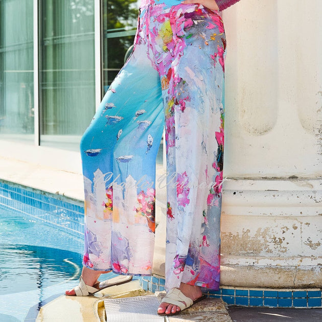 Dolcezza 'Summer in Santorini' Wide Leg Beach Trouser - Style 26804 ...