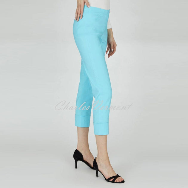 Robell Bella 09 - 7/8 Cropped Trouser 51568-5499-750 (Pacific Turquoise ...