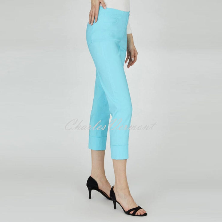 Robell Bella 09 - 7/8 Cropped Trouser 51568-5499-750 (Pacific Turquoise)