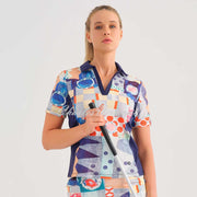 Dolcezza 'Blue Road' 'Golf' Top - Style 35321