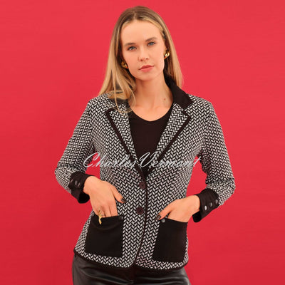 Dolcezza 'Bold & Black' Blazer Jacket - Style 75113