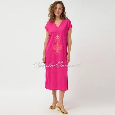 Tinta 'Bonnie' V-Neck Embroidered Dress - Style 3805510