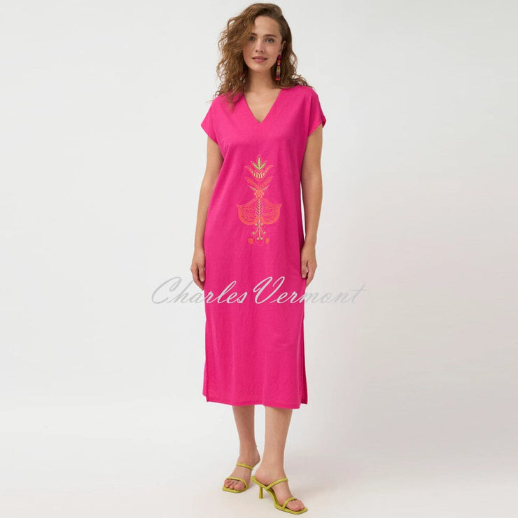 Tinta 'Bonnie' V-Neck Embroidered Dress - Style 3805510