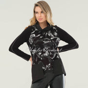 Dolcezza Brush Stroke Print Cowl Neck Top - Style 73141