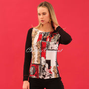 Dolcezza 'Bookworm' Top With Slashed Neck - Style 75641