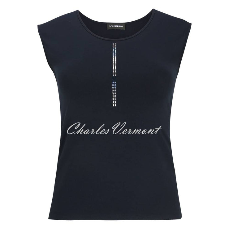 Doris Streich Top - Style 563270-50 (Navy Blue)