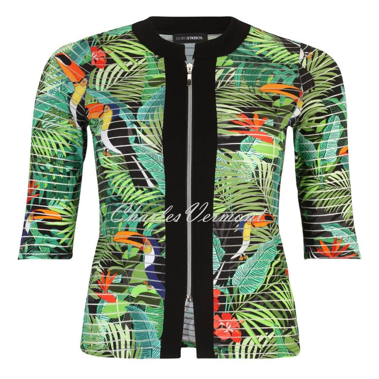Doris Streich Tropical Print Lightweight Jacket - Style 396715-98
