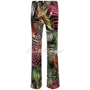 Doris Streich Wide Leg Tropical Print Trouser - Style 809709-98