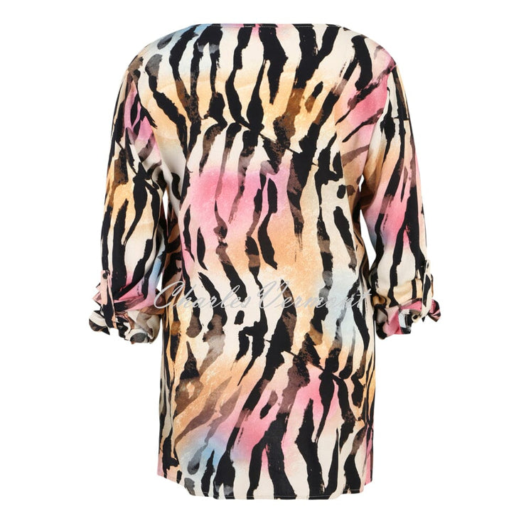 Doris Streich Animal Print Tunic Blouse - Style 253152-42