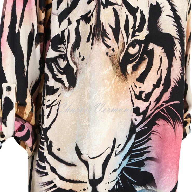Doris Streich Animal Print Tunic Blouse - Style 253152-42
