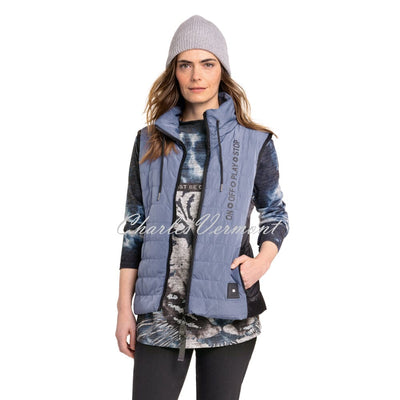 Doris Streich Lightly Padded Gilet - Style 569189-56 (Denim Blue)