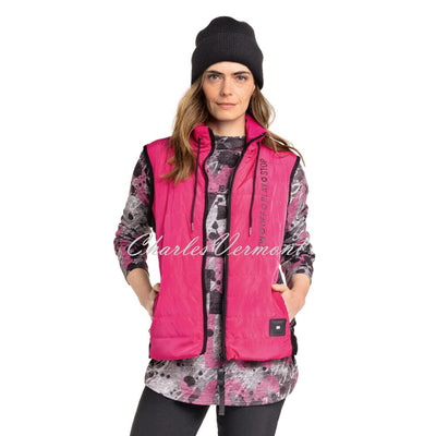 Doris Streich Lightly Padded Gilet - Style 569189-42 (Hot Pink)