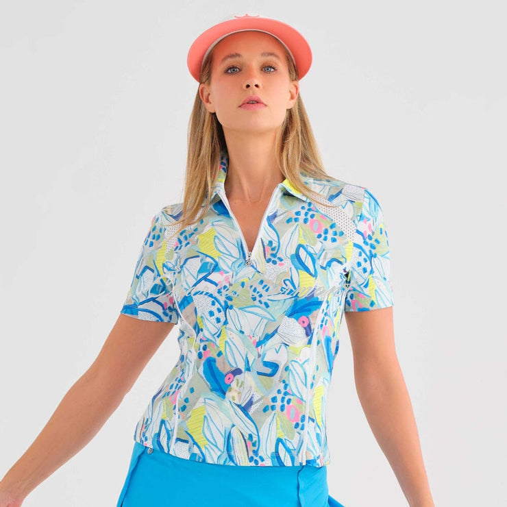 Dolcezza 'Hint of Spring' 'Golf' Zip Top - Style 35301