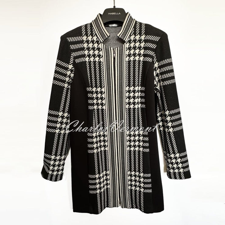 Habella Longline Houndstooth Jacket - Style 57181-50057-90